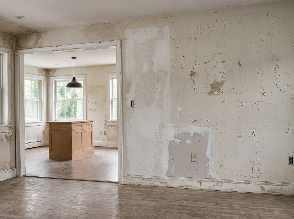 Peeling Walls to a Flawless Finish — before