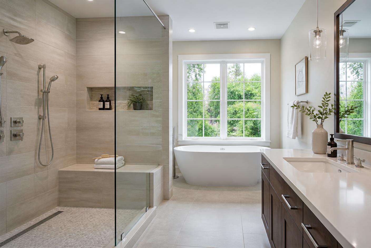Tub-to-Shower Conversion — Bathroom Remodeling project by REN Specialists in Decatur, GA