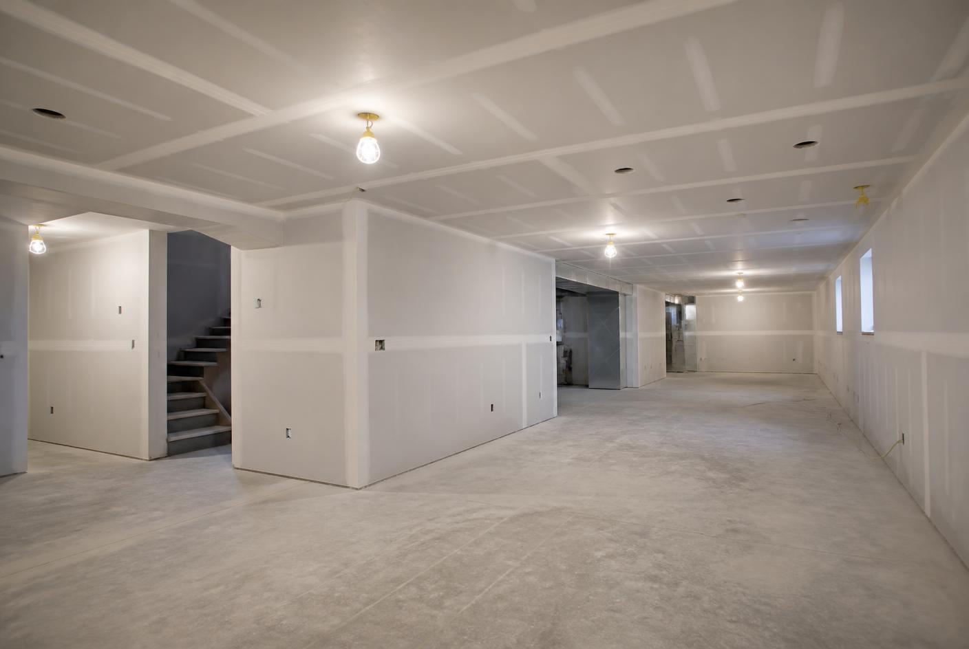 Basement Hang & Finish — Drywall project by REN Specialists in Kennesaw, GA