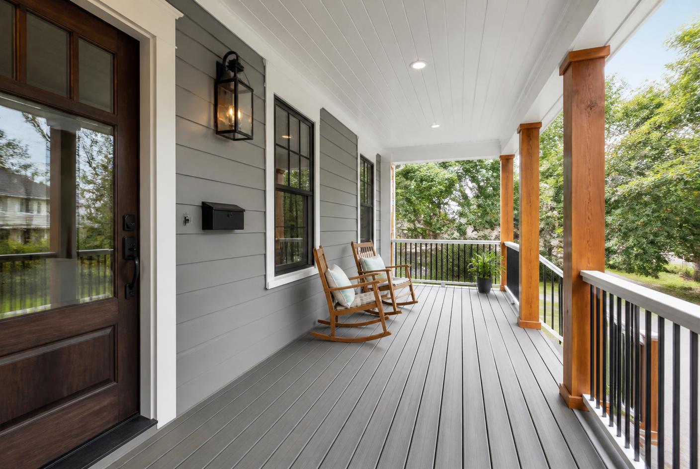 Covered Porch Addition — Exterior Renovations project by REN Specialists in Woodstock, GA