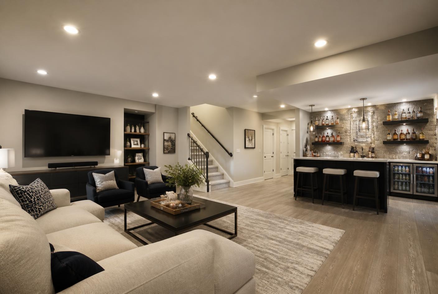 Finished Basement Suite — Interior Renovations project by REN Specialists in Johns Creek, GA
